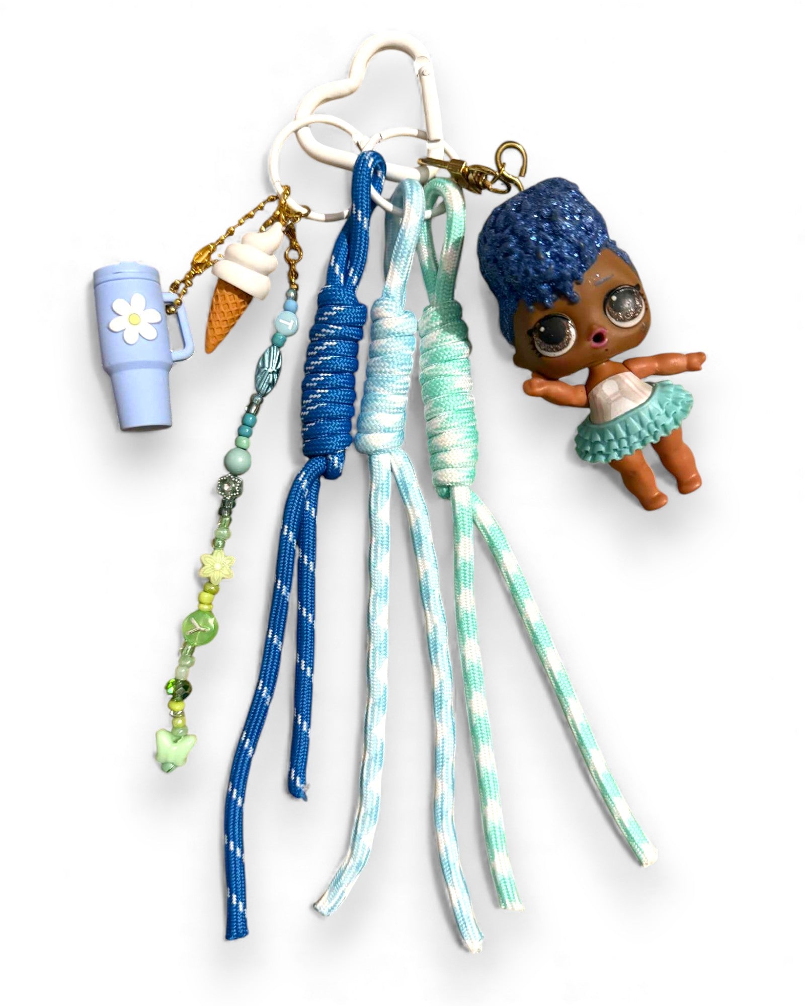 Grigri poupée LOL bleue